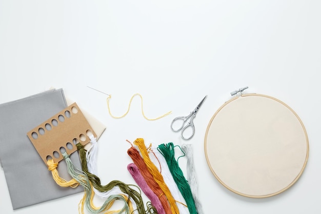 Zestaw haftu i materiały